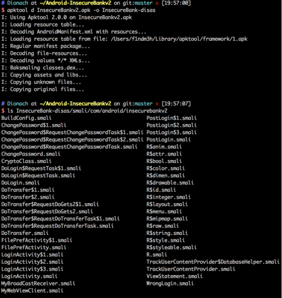 android application binary no obfuscation apktool decode 