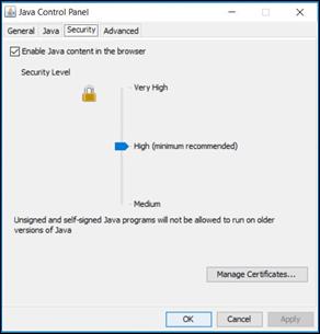 Java before 7u51 control panel