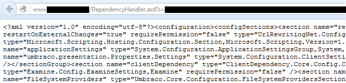 penetration testing web config file 